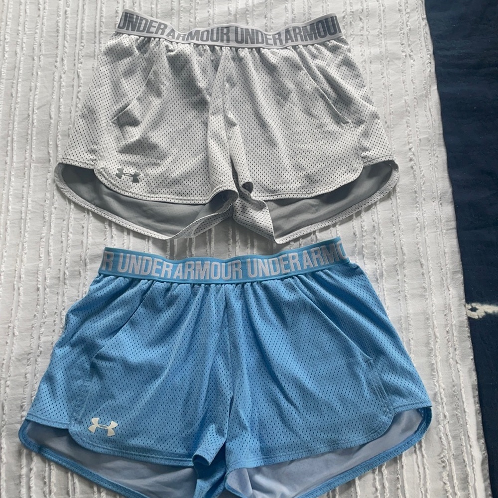 2 Pairs of Under Armor Running Shorts